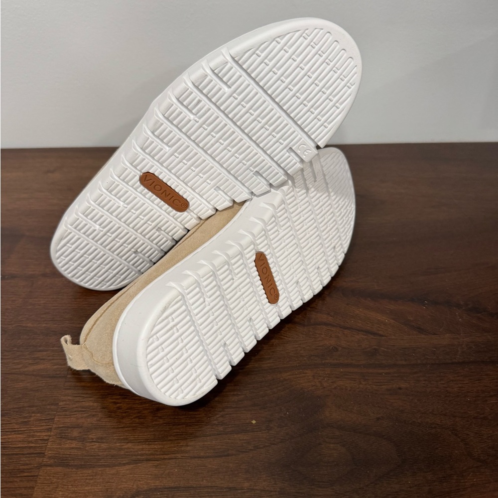 Vionic Women's Beige Slip-On Loafers with White Sole - Picture 7 of 10